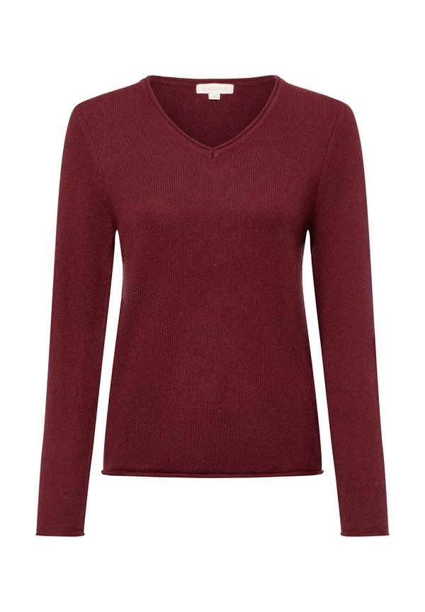 Strickpullover - aubergine