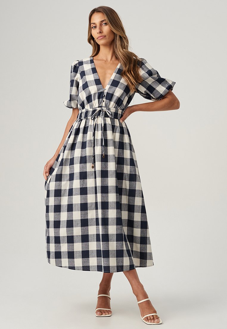 THE FATED PROUD Day dress midnight gingham/dark blue Zalando.ie