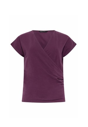 M&Co, WOMEN'S WRAP TOPS - T-shirt basic - purple