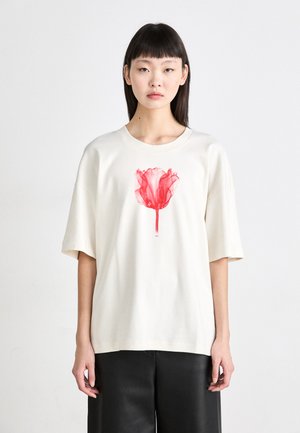 EASIE - Trükipildiga T-särk - open white