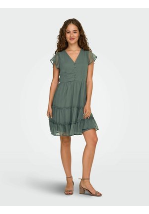 ONLMARCIA KURZES - Robe chemise - balsam green