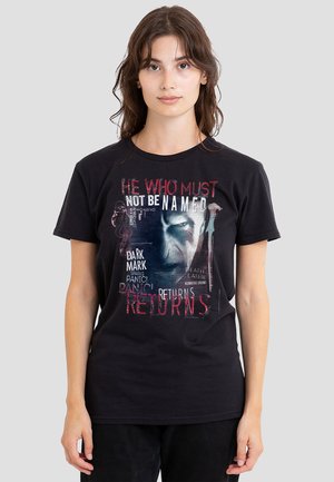 Cotton Soul, HARRY POTTER HE WHO MUST NOT BE NAMED RETURNS - Print T-shirt - black