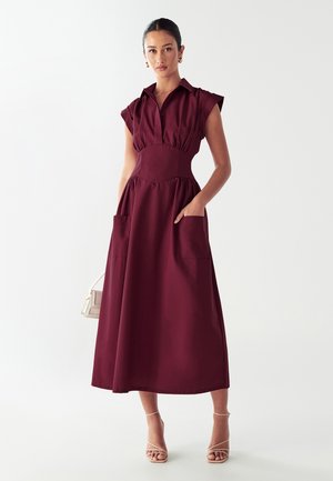 WILLA ELLESE - Tričkové šaty - burgundy