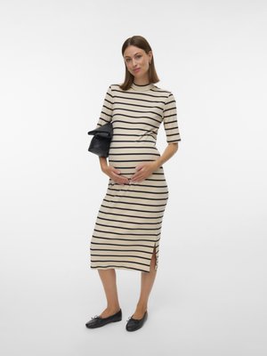 MAMALICIOUS MLLANE - Obleka/pulover - french oak stripes:black