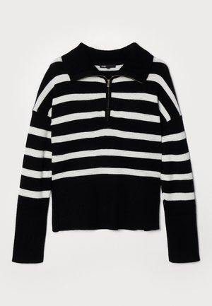 Maje Jersey de punto - noir/ecru