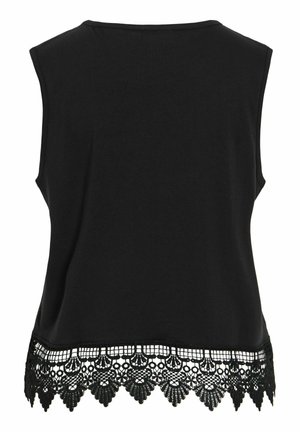 VILA, TOP VIALKA RUNDHALS - Blouse - black