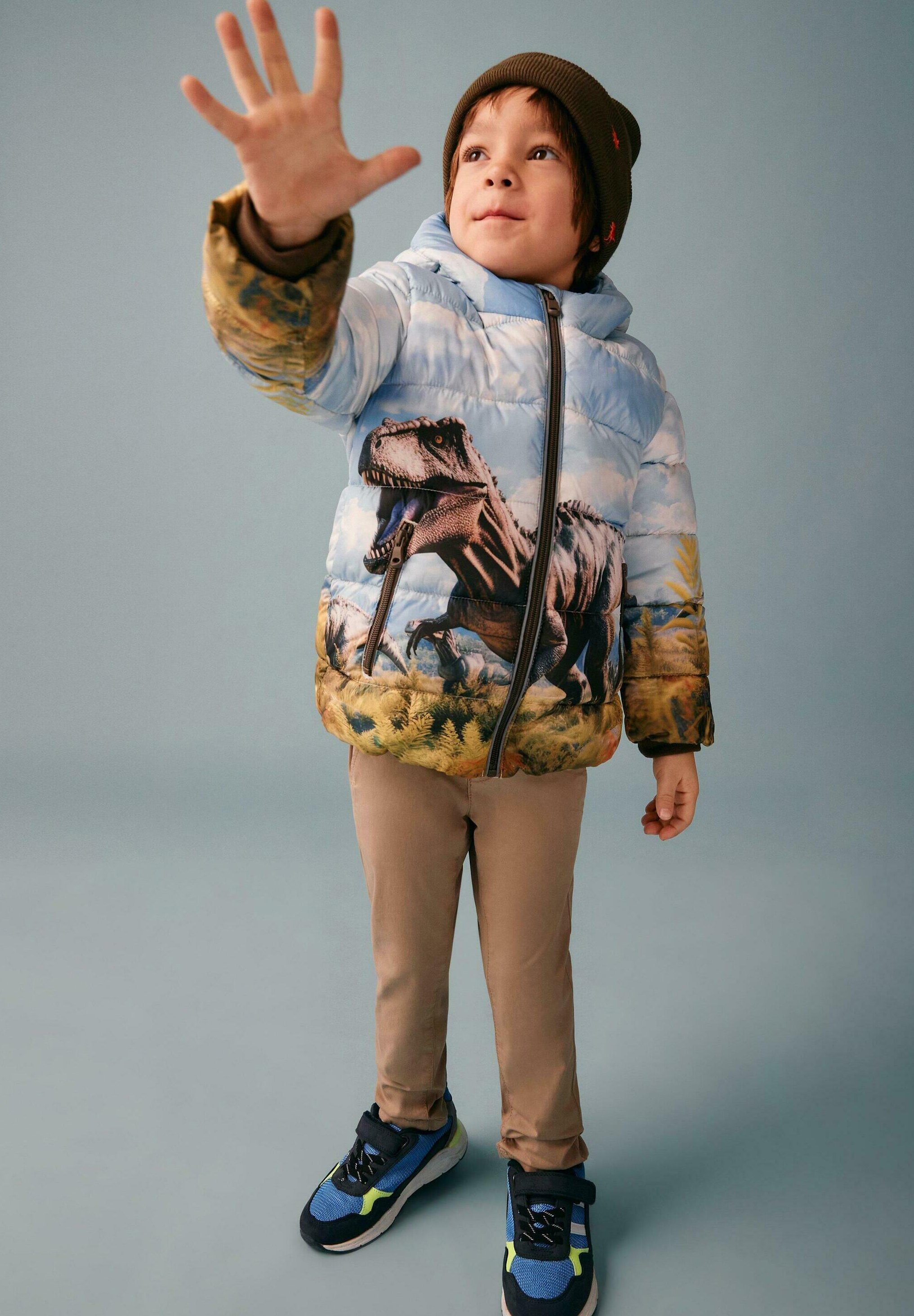 S.Oliver Berretto Bimbo Con Pompon, Design A Righe E Lacci Regolabili