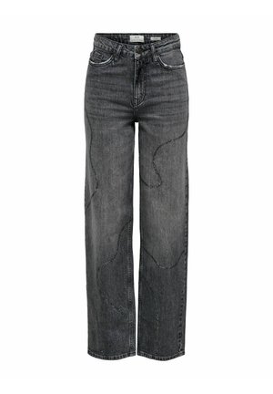 JDY, JEANS JDYSANDRA WIDE LEG FIT JEANS - Jean droit - medium grey denim