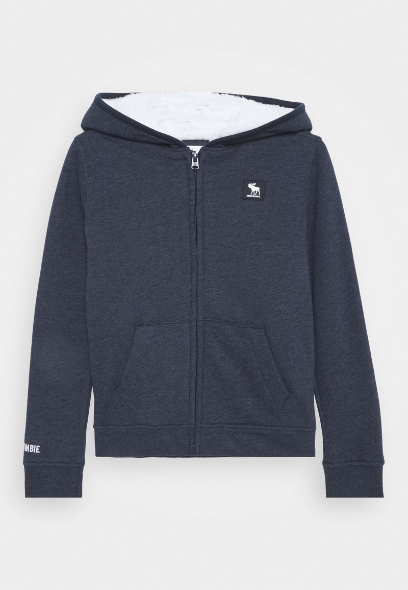 Abercrombie & Fitch SHERPA LOGO - Sweat zippé - sky capitan
