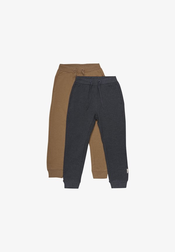 MIBASIC 2 PACK - Tracksuit bottoms - dark gray melange