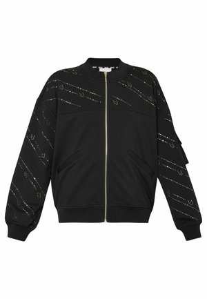 Liu Jo Jeans WITH RHINESTONES - Felpa con zip - black