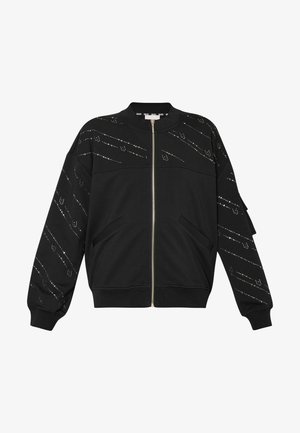 Liu Jo Jeans WITH RHINESTONES - Felpa con zip - black