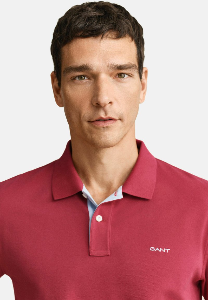 GANT CONTRAST - Polo - muted red