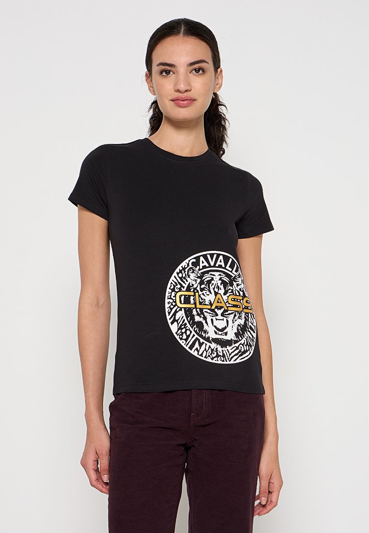 Cavalli Class T-shirt print zwart Cavalli Class T-shirt print zwart