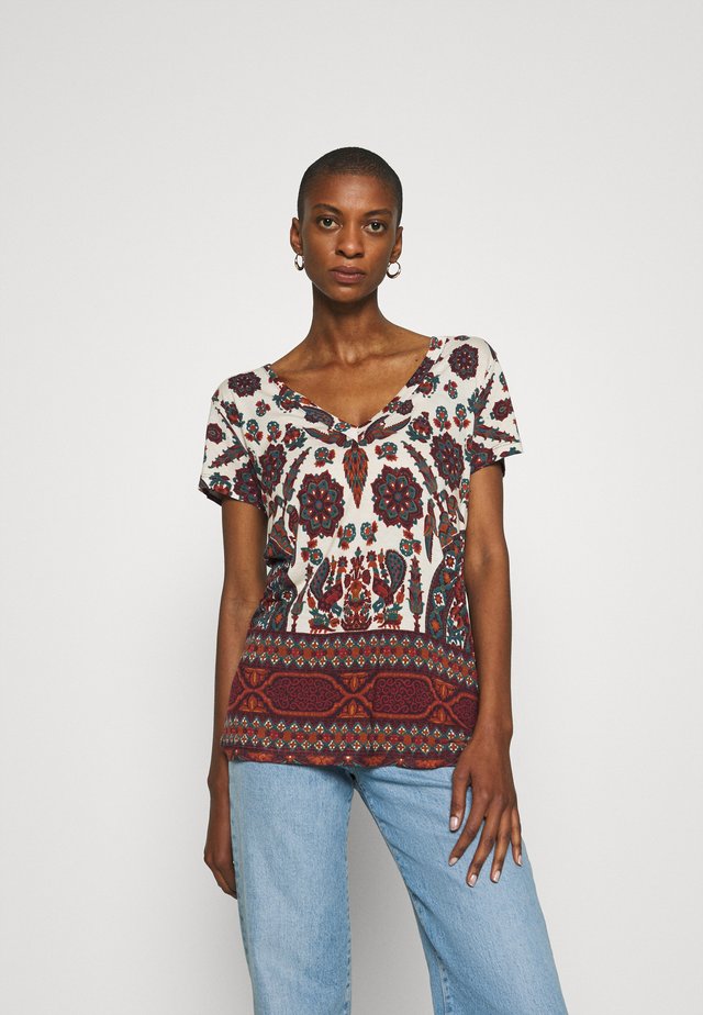 BENIN - T-shirt con stampa - offwhite