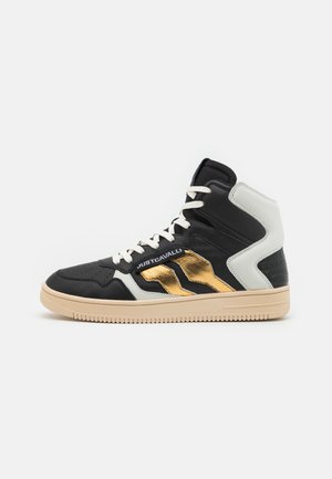 Vysoké tenisky - black/white/gold