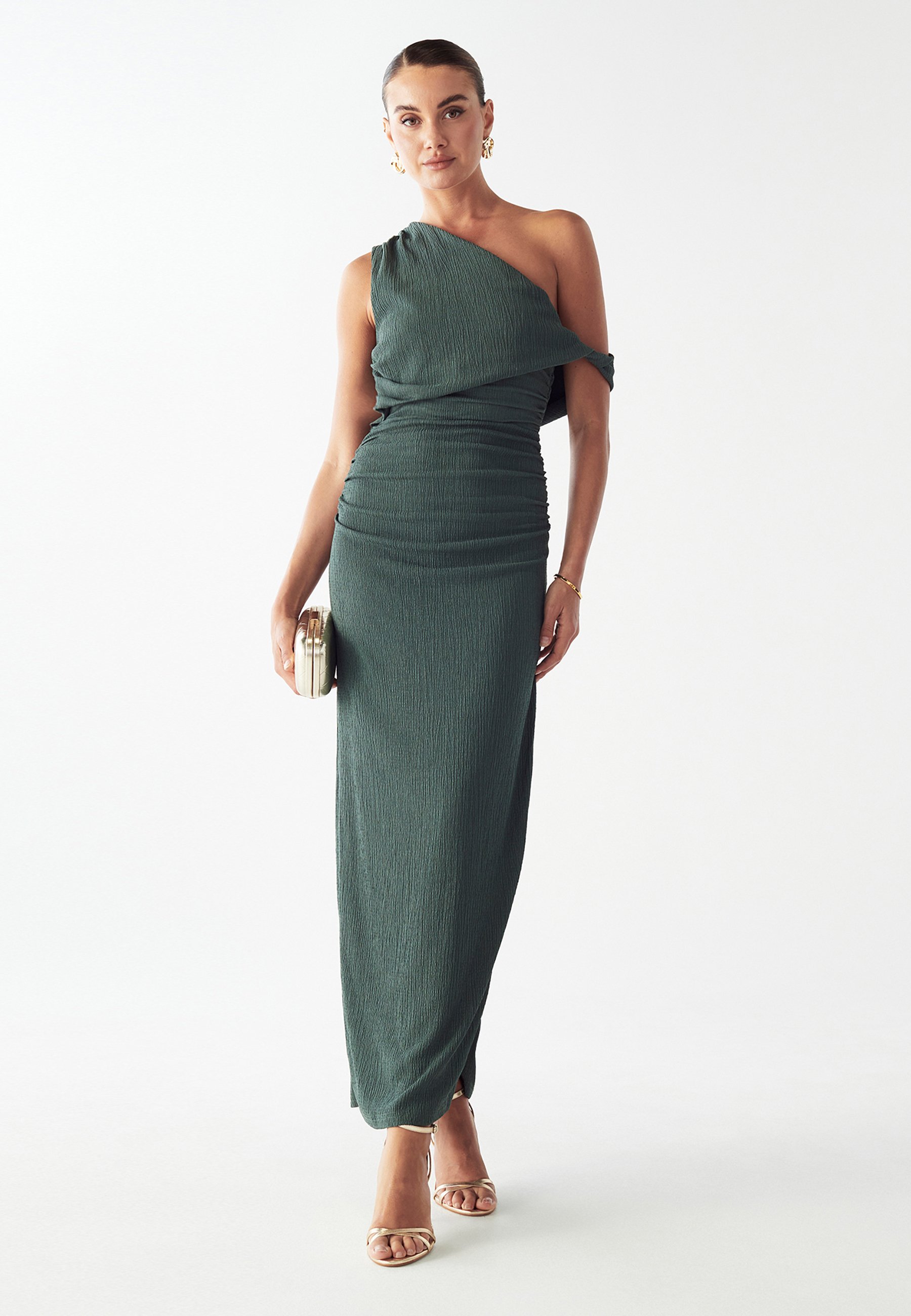 green mesh dress Forest Green Lace Mesh Overlay Maternity Maxi Dress