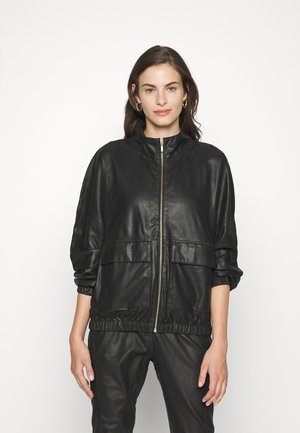BLOUSON - Leather jacket - black