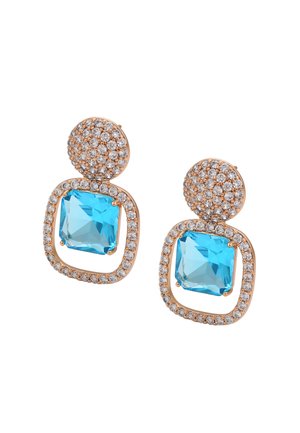Cercei - rose gold turquoise