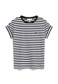IDAARA STRIPES - T-shirt imprimé - white black
