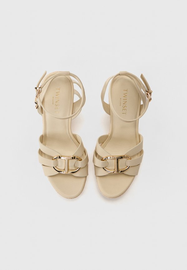 SANDAL - Wedge sandals - ginger root chiaro3