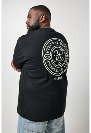 HALF-SLEEVE REAR  - Printtipaita - black