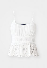 SMOCKED EYELET TANK - Linne - new off white