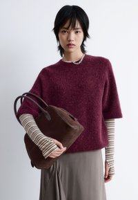 Strickpullover - burgundy