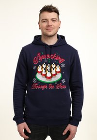 Star Wars STAR WARS THE FORCE AWAKENS CAROLING PORGS - Jersey con capucha - navy blue