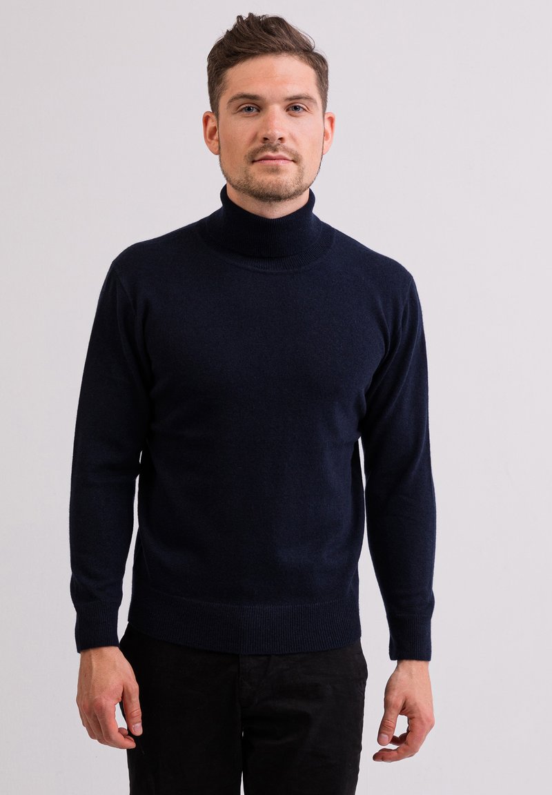 CASH-MERE ROLLKRAGEN  - Svetr - marine blau