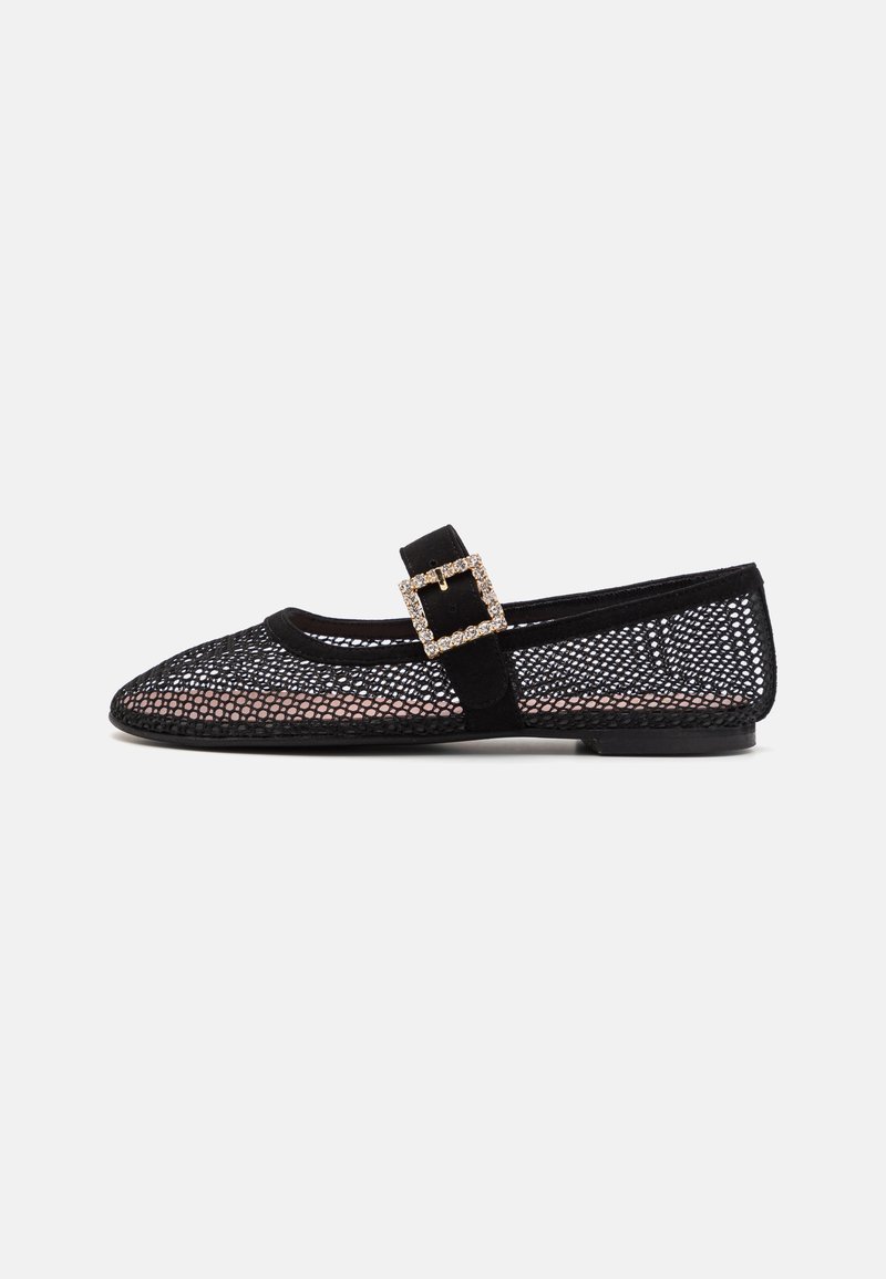 Pretty Ballerinas Ankle strap ballet pumps - blacks