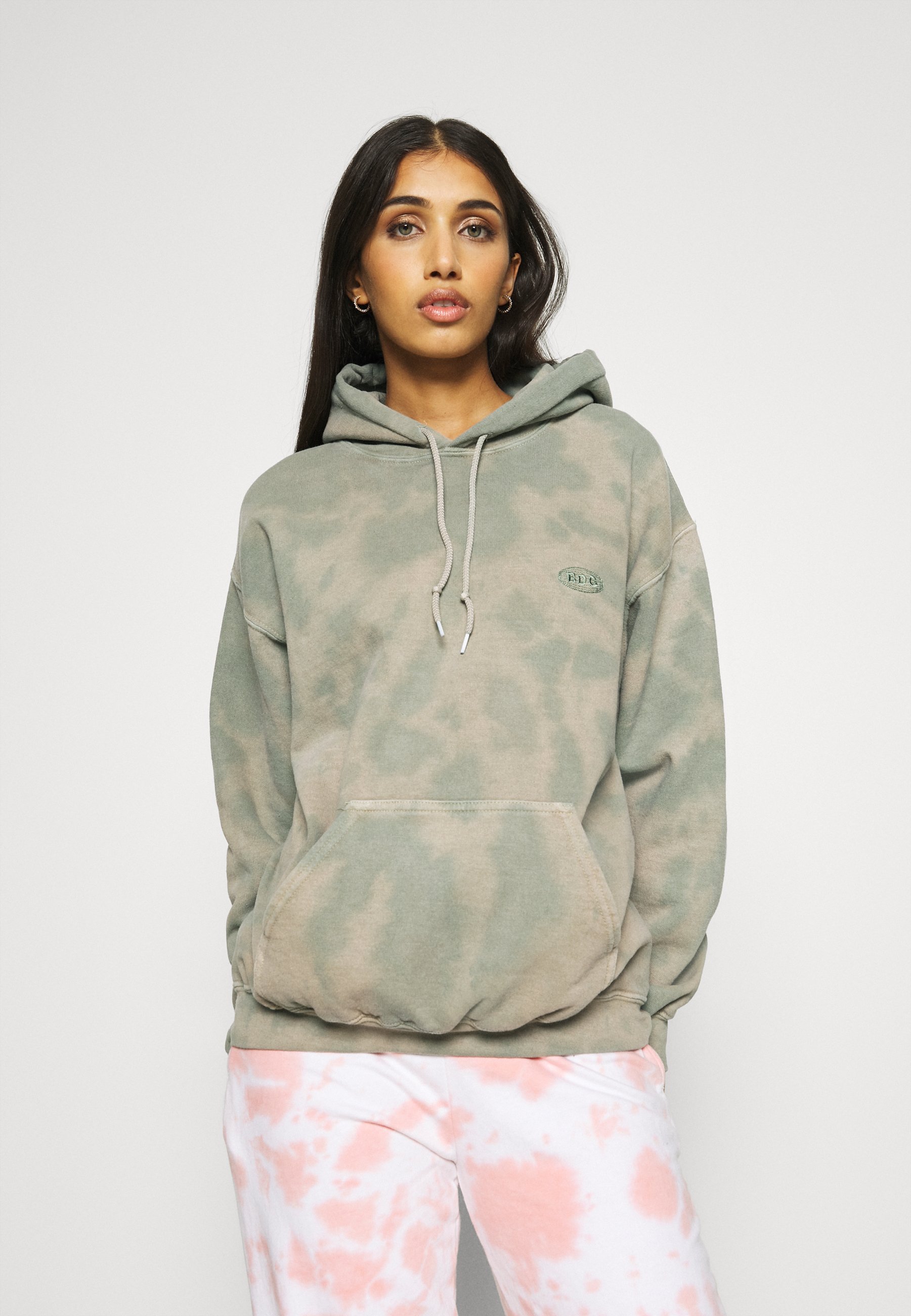 BDG Urban Outfitters TIE DYE HOODIE - Felpa con cappuccio - green/verde -  Zalando.it