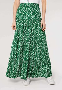 Apricot FLORAL TIERED - Gonna lunga - green