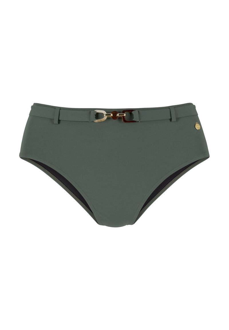 Olive Green Dark Green High Waisted Bikini High Waist Cheeky