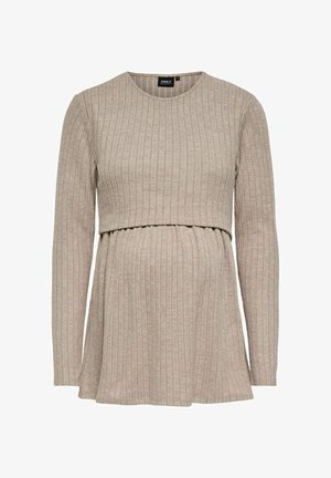 ONLY MATERNITY, TOP OLMLOLA TOP - Пуловер - mocha meringue