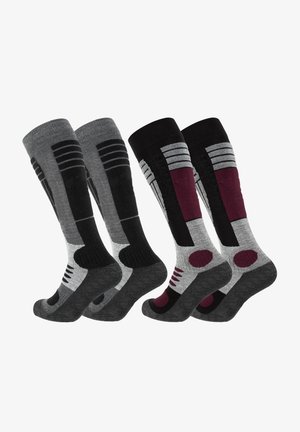 Cotton Prime PRIME SKI & SNOWBOARD MIT SPEZIALPOLSTERUNG 2 PACK - Sportsocken - bordeaux
