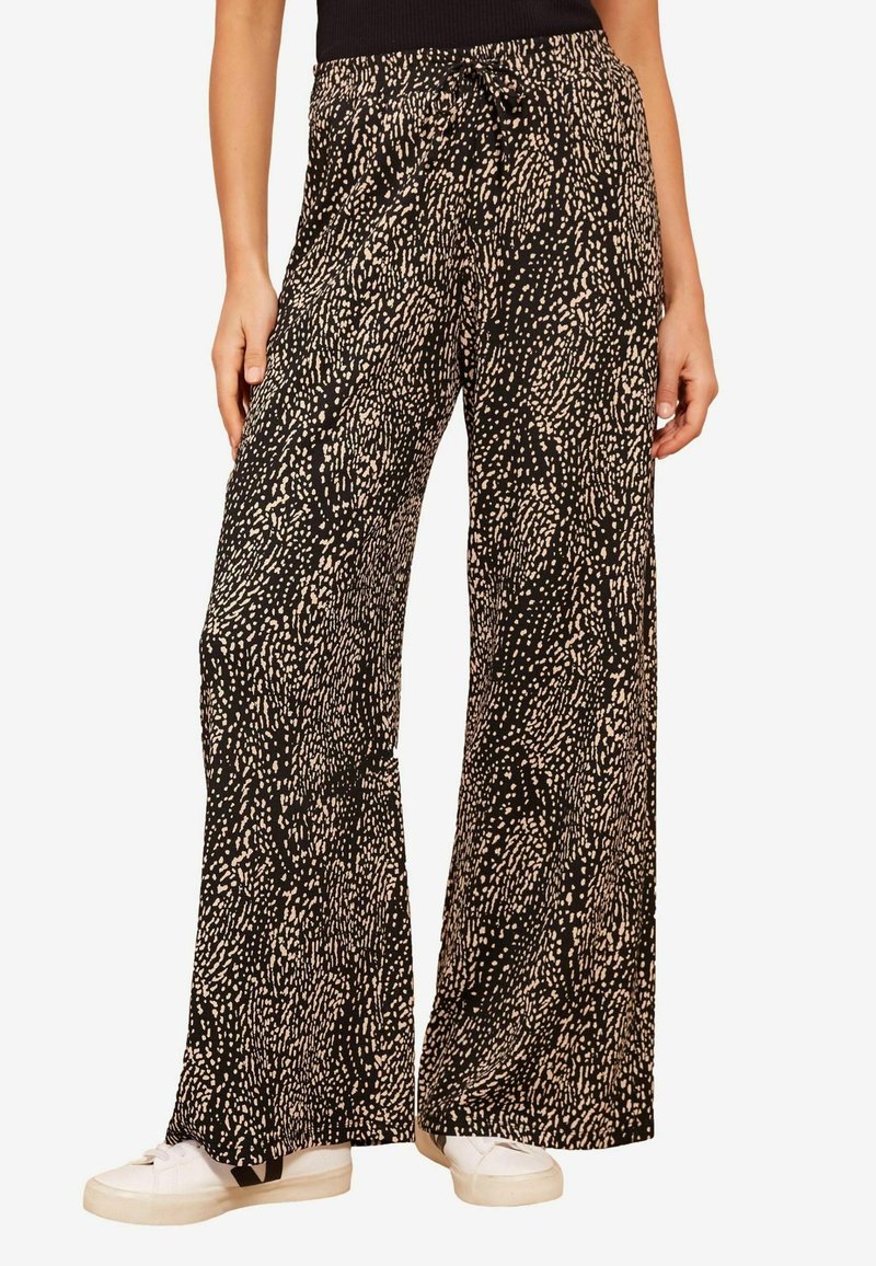 Friends Like These WIDE LEG CRINKLE PRINTED ELASTICATED WAIST - Dresside alumine osa - camel