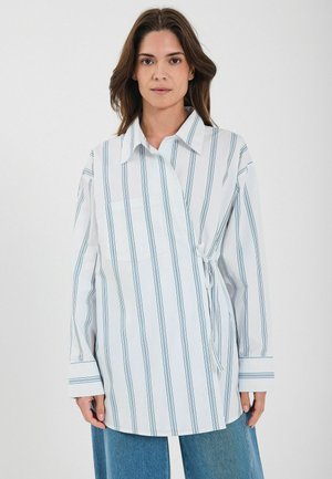 APIO - Blúzka so zapínaním na gombíky - white stripe