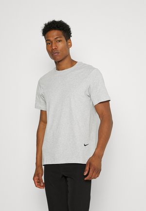 TEE - T-shirts basic - grey heather/black