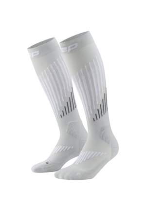 SKI COMPRESSION TOURING MERINO TALL - Knee high socks - grey white