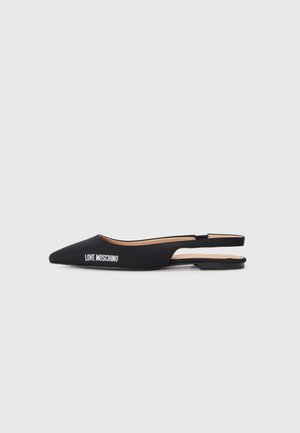 Slingback ballet pumps - black