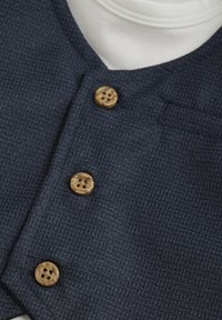 Minymo SET - Vest - dark brown melange