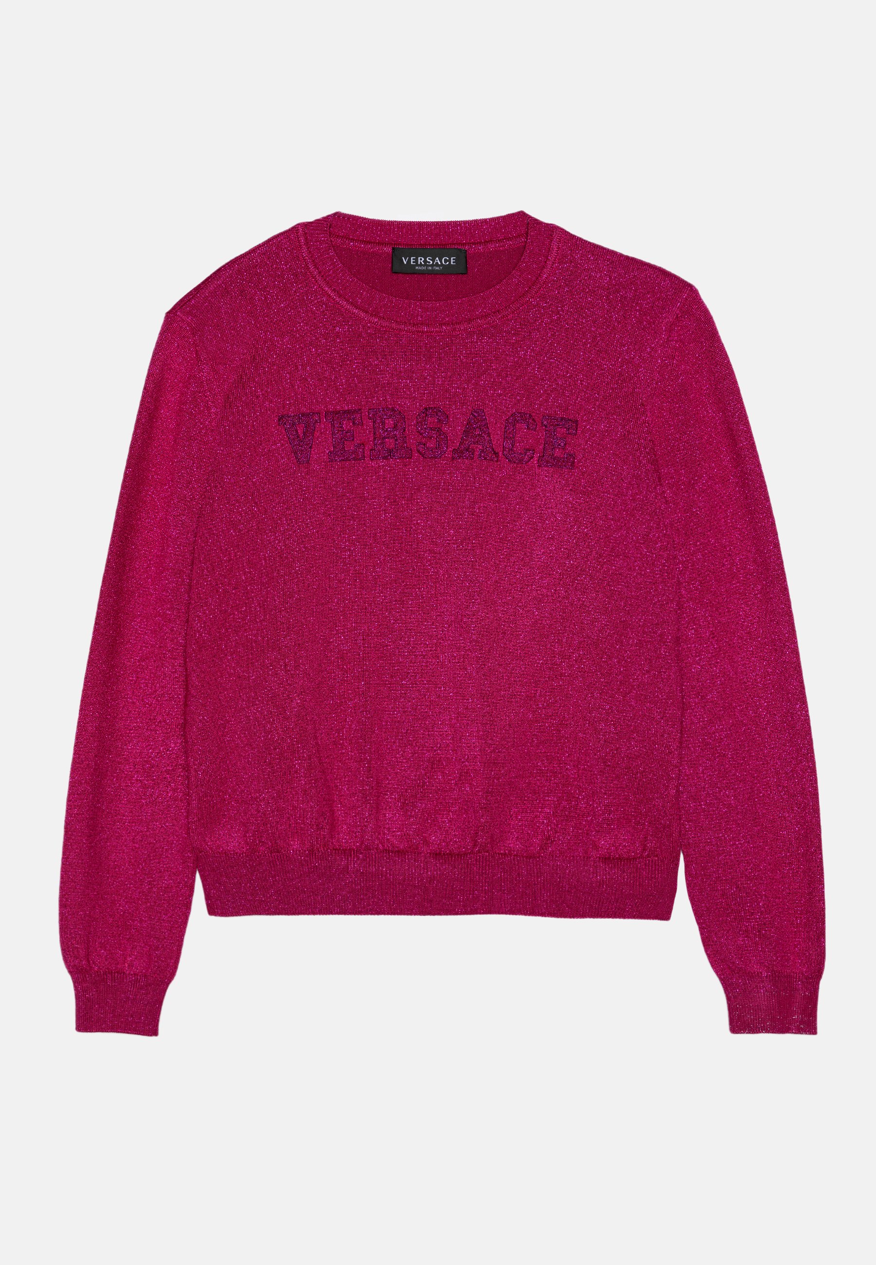Versace RICAMO LOGO - Pullover - fuxia/rose - ZALANDO.FR