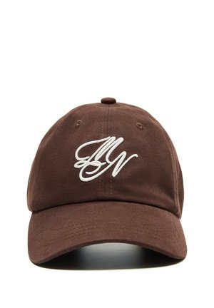 Bershka, EMBROIDERED - CAP - Pet - dark brown