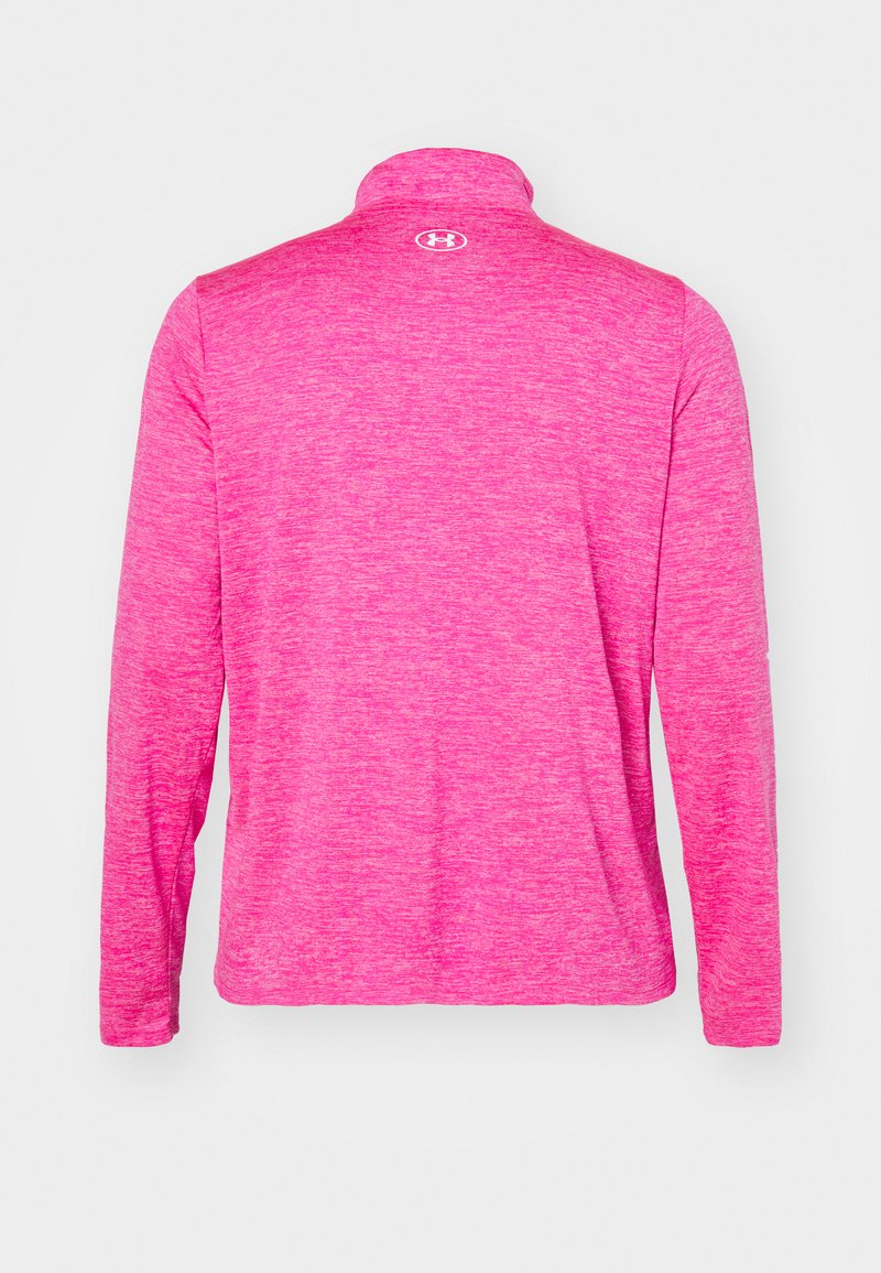Under Armour 1/2 ZIP TWIST& Long sleeved top rebel pink/white