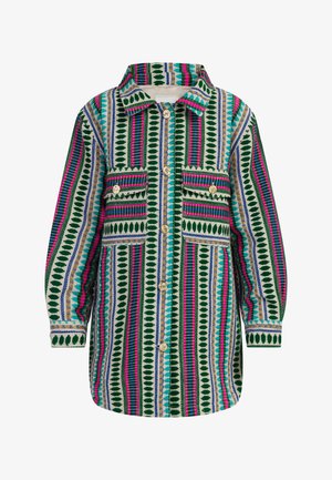 Abrigo corto - mehrfarbig türkis