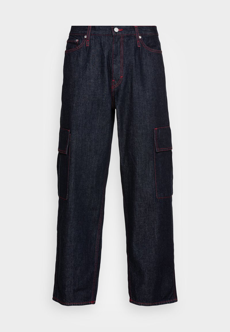 Weekday NIKLAS UTILITY Jean Boyfriend Blue Rinse denim Bleu weekday-niklas-utility-jean-boyfriend-blue-rinse-denim-bleu