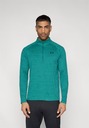 TEXTURED 1/2 ZIP - Langarmshirt - rack green
