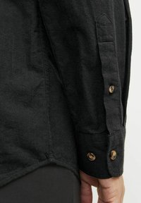 Jack & Jones JJESUMMER BAND LINEN MIX SHIRT - Pluus - black