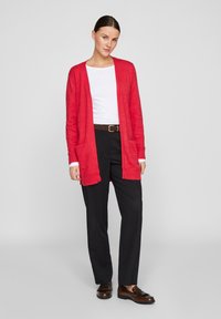 VILA VIRIL OPEN CARDIGAN - Kofta - barbados cherry